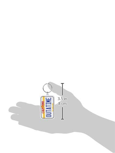 Back to the Future RK38572C Schlüsselanhänger aus Gummi, Mehrfarbig, 4.5 x 6 cm