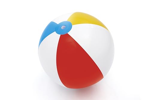 Bestway Wasserball Retro Ø 61 cm - Aufblasbarer Ball für Strand und Garten, Freibad- und Urlaubsspielzeug in stylischem, buntem Retro-Design