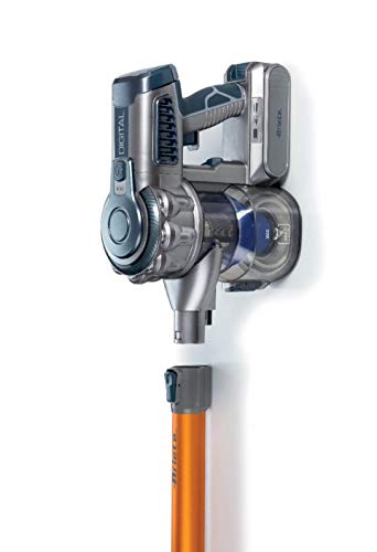 Ariete 22.2V Lithium 2723, kabelloser elektrischer Besen und Handstaubsauger mit digitalem Motor, Aluminium, Orange, 200 W, 1 Liter