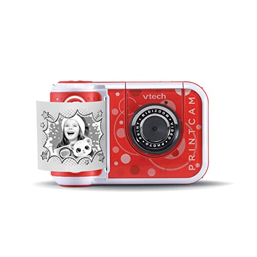 VTech KidiZoom Print Cam – Sofortbild-Kinderkamera mit Druckfunktion, Selfie- und Videofunktion, Effekten, Spielen u. v. m. – Für Kinder von 4-12 Jahren
