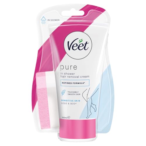 Veet Enthaarungscreme unter der Dusche, empfindliche Haut