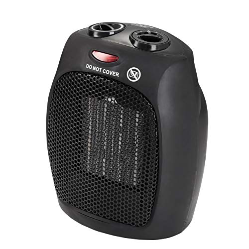 Adler AD7702 Keramik-Standheizung, 1500 W, mit verstellbarem Thermostat - Schwarz