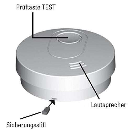 UNITEC Rauchmelder | 10 Jahres Batterie | Q-Label | VdS 3131 | DIN EN 14604 | Rauchwarnmelder