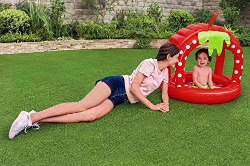 Bestway Baby-Planschbecken, Erdbeere, 91 x 91 x 91 cm