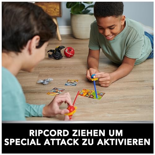 BAKUGAN, Special Attack Trox, spinnendes Sammlerstück, individualisierbare Actionfigur und Sammelkarten, Kinderspielzeug für Jungen und Mädchen