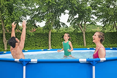 Bestway Steel Pro Frame Pool-Set mit Filterpumpe Ø 396 x 84 cm, blau, rund
