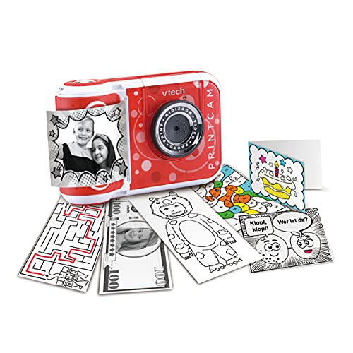 VTech KidiZoom Print Cam – Sofortbild-Kinderkamera mit Druckfunktion, Selfie- und Videofunktion, Effekten, Spielen u. v. m. – Für Kinder von 4-12 Jahren