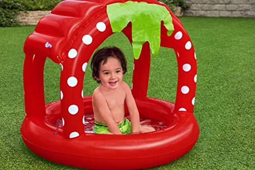 Bestway Baby-Planschbecken, Erdbeere, 91 x 91 x 91 cm
