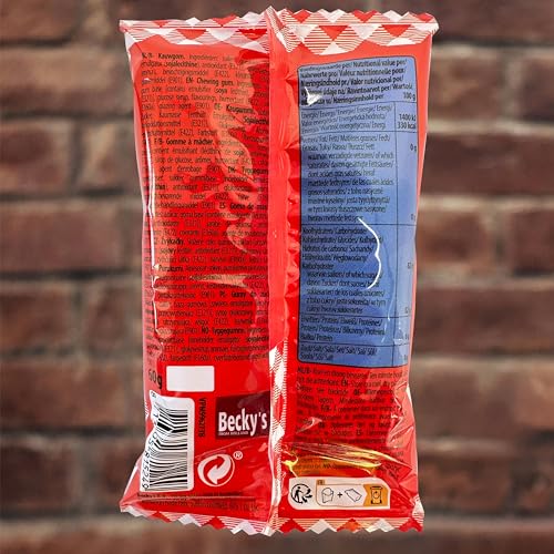 Becky's Bubble Gum Fries, Kaugummi Stangen in Pommesoptik mit intensivem Tutti Frutti Geschmack, ein kreativer Genuss für einzigartige Momente voller Spaß und Überraschung - glutenfrei