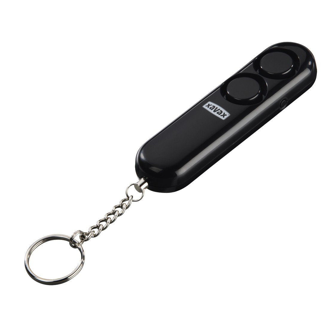 Xavax Taschenalarm Midi2, mobile Alarmanlage für Handtasche oder Schlüsselbund mit LED Taschenlampe und Trageschlaufe, extra laut (115 dB)