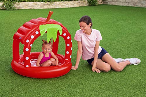 Bestway Baby-Planschbecken, Erdbeere, 91 x 91 x 91 cm