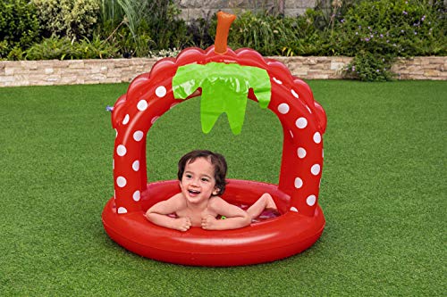 Bestway Baby-Planschbecken, Erdbeere, 91 x 91 x 91 cm