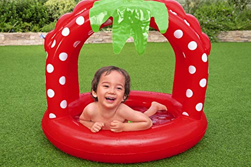 Bestway Baby-Planschbecken, Erdbeere, 91 x 91 x 91 cm