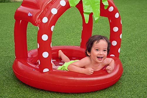 Bestway Baby-Planschbecken, Erdbeere, 91 x 91 x 91 cm