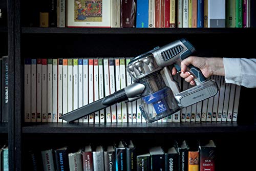Ariete 22.2V Lithium 2723, kabelloser elektrischer Besen und Handstaubsauger mit digitalem Motor, Aluminium, Orange, 200 W, 1 Liter