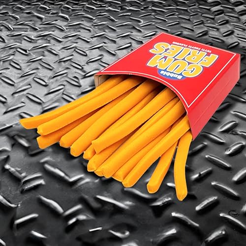 Becky's Bubble Gum Fries, Kaugummi Stangen in Pommesoptik mit intensivem Tutti Frutti Geschmack, ein kreativer Genuss für einzigartige Momente voller Spaß und Überraschung - glutenfrei