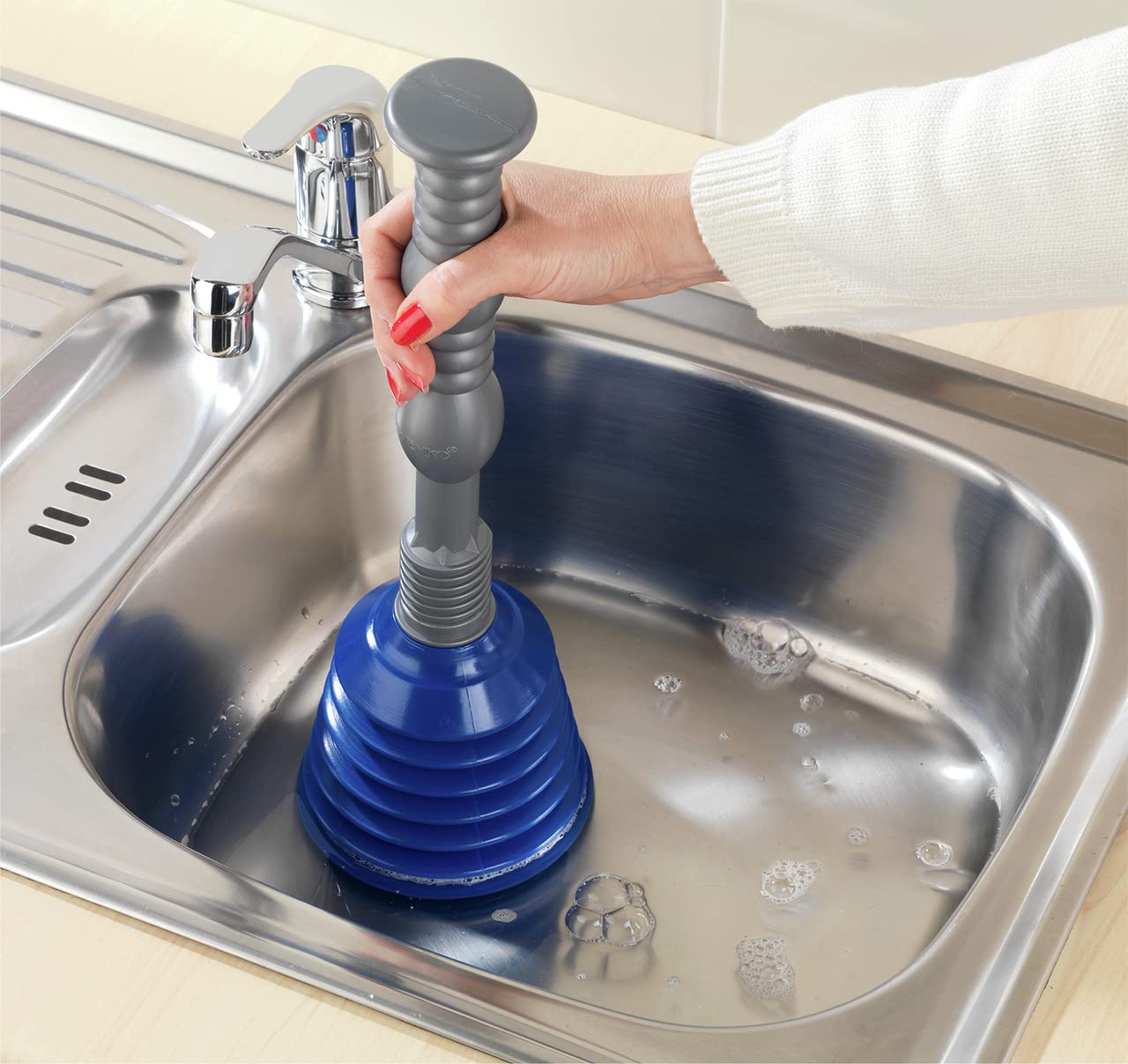 WENKO Rohrfrei-Profi, 3-teiliges Set Toilette Klempner Verstopfung Waschbecken