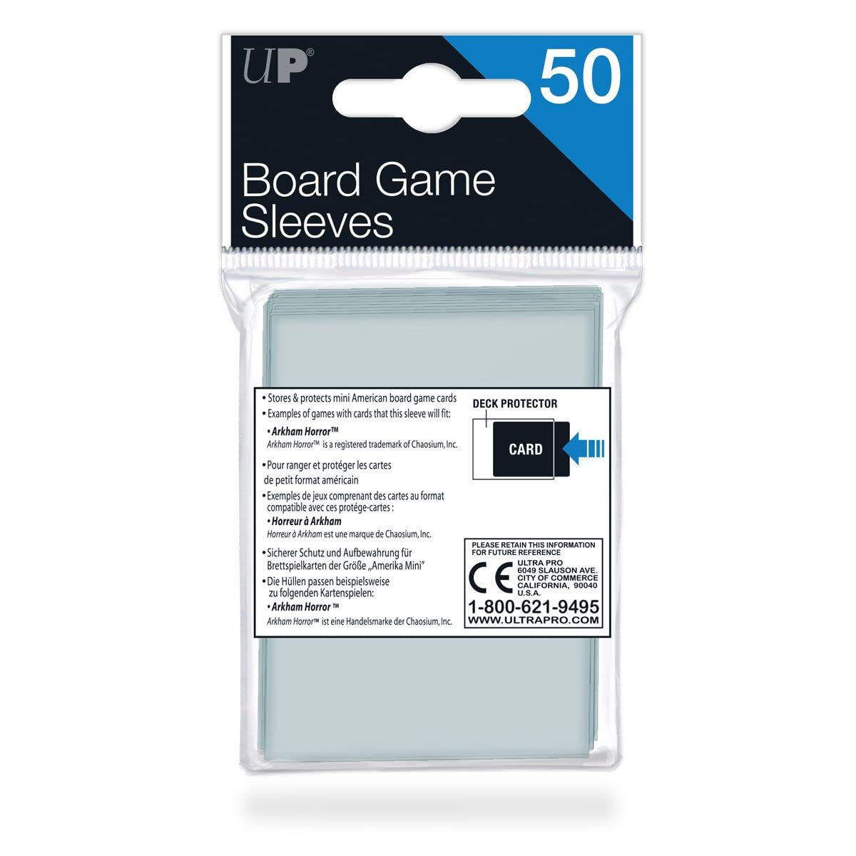 UP Board Game Sleeves 41 x 63 mm