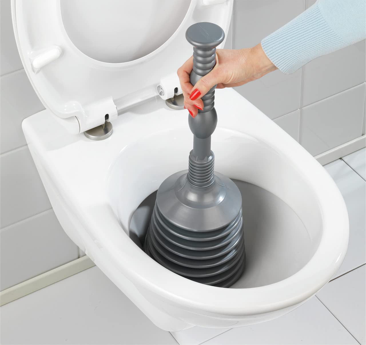 WENKO Rohrfrei-Profi, 3-teiliges Set Toilette Klempner Verstopfung Waschbecken