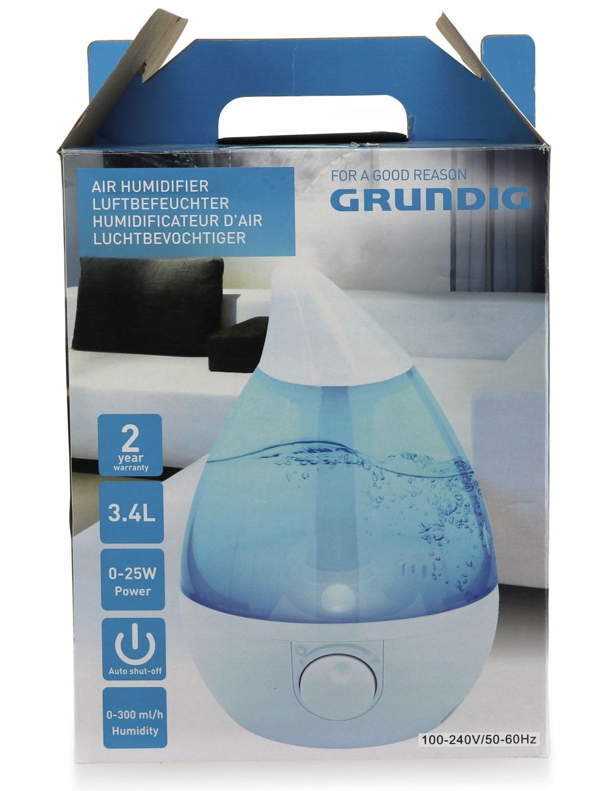 GRUNDIG Luftbefeuchter HD-1353, 3,4 L