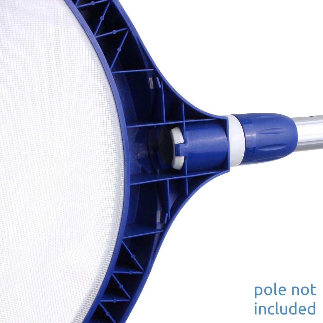 Blueborn Kescher LS-D Premium Laubkescher EZ Connect robuster Oberflächenkescher mit Gummilippe