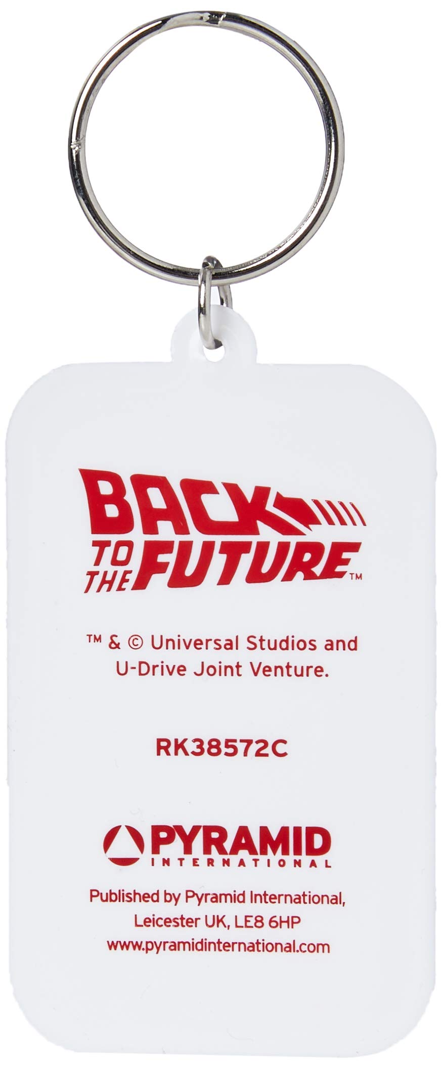 Back to the Future RK38572C Schlüsselanhänger aus Gummi, Mehrfarbig, 4.5 x 6 cm