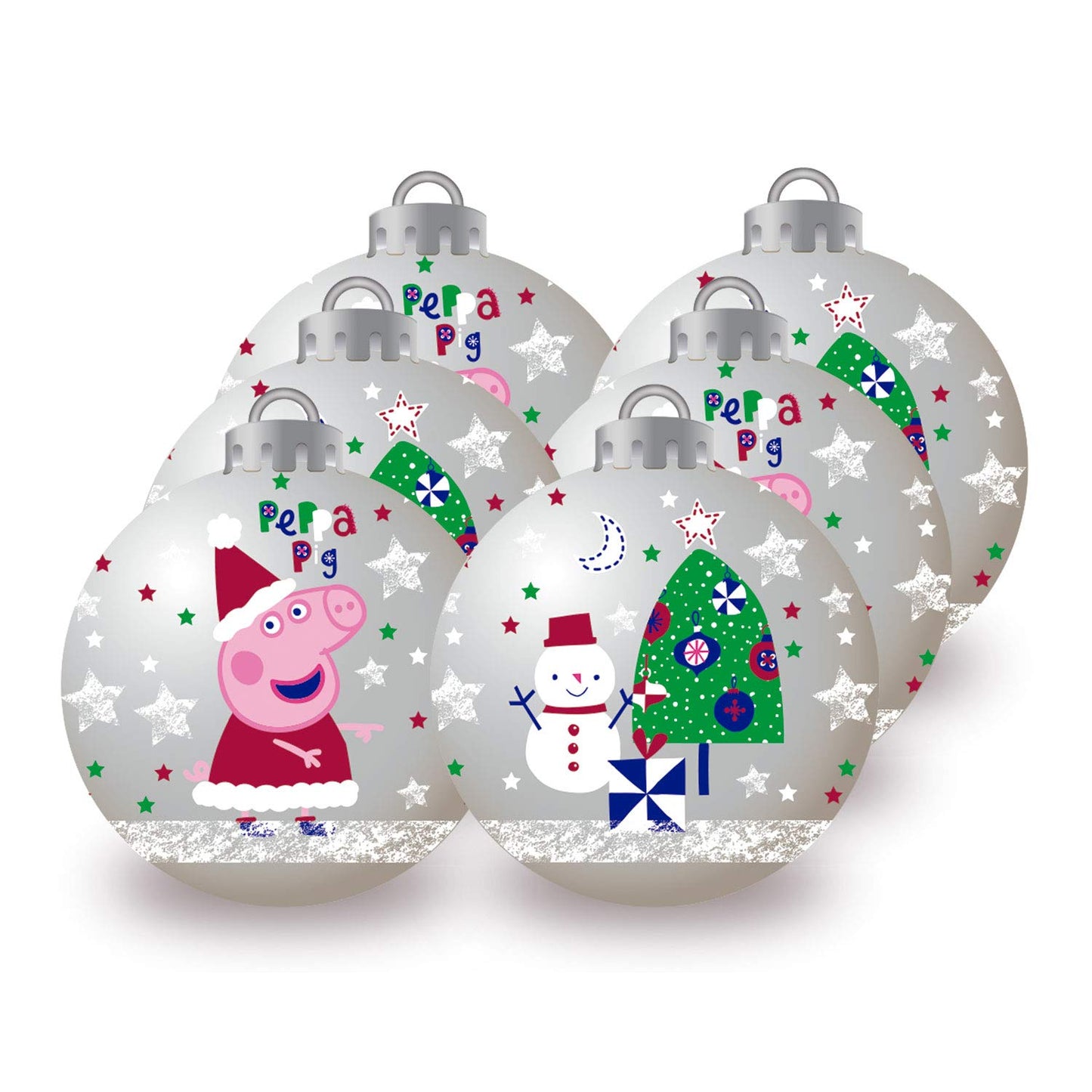 ARDITEX PP14018 Weihnachtsbaumkugeln, Durchmesser 8 cm, 6 Stück