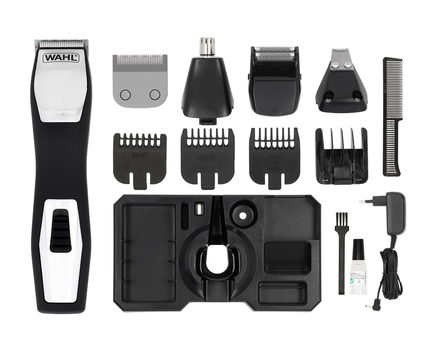 Wahl Groomsman Pro Trimmer, Herrentrimmer, Haartrimmer für Männer, Ohr- und Nasenhaartrimmer, Bart- und Stoppeltrimmer, Herrenpflege-Set, Haarentfernung, Body Groomer