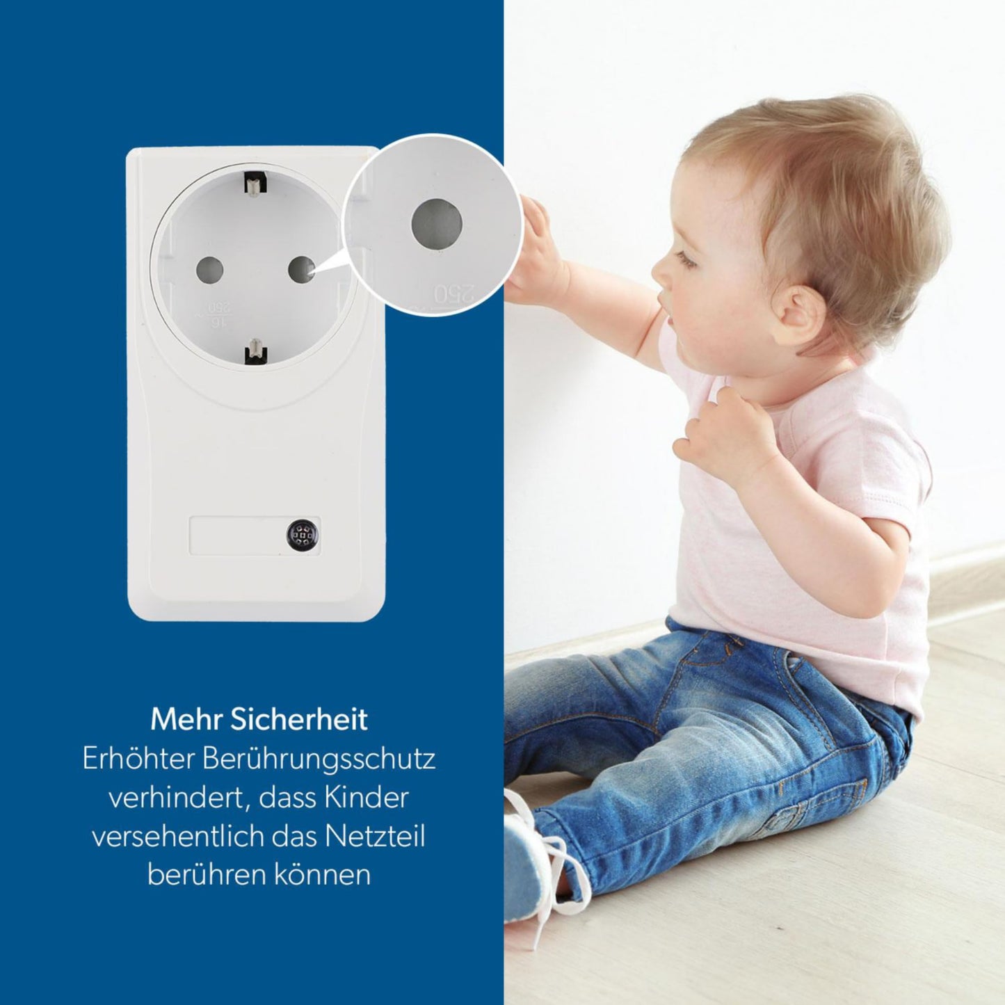 Unitec 48110 Funkfernschalterset mit Selbstlernfunktion, Funksteckdosen Set, 3Steckdosen+1Fernbedienung,weiß