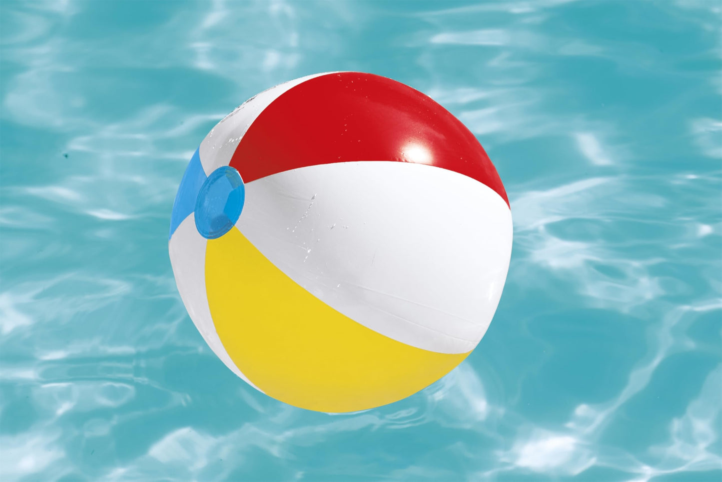 Bestway Wasserball Retro Ø 61 cm - Aufblasbarer Ball für Strand und Garten, Freibad- und Urlaubsspielzeug in stylischem, buntem Retro-Design