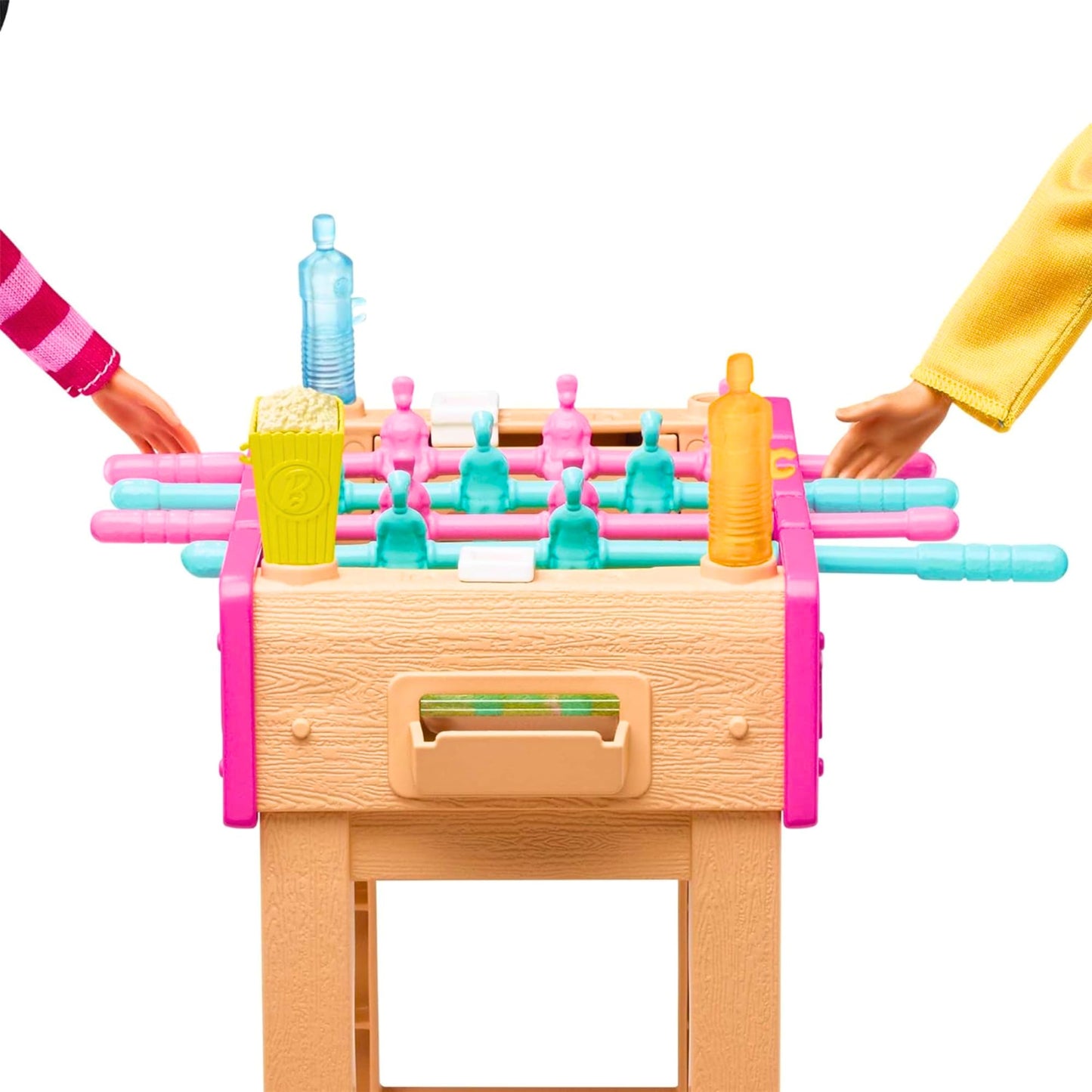 Barbie GRG77 - Mini-Spielset mit Haustier, Zubhörteilen und funktionierendem Tischfußball-Spiel, Thema Spielabend, Geschenk für Kinder von 3 bis 7 Jahren
