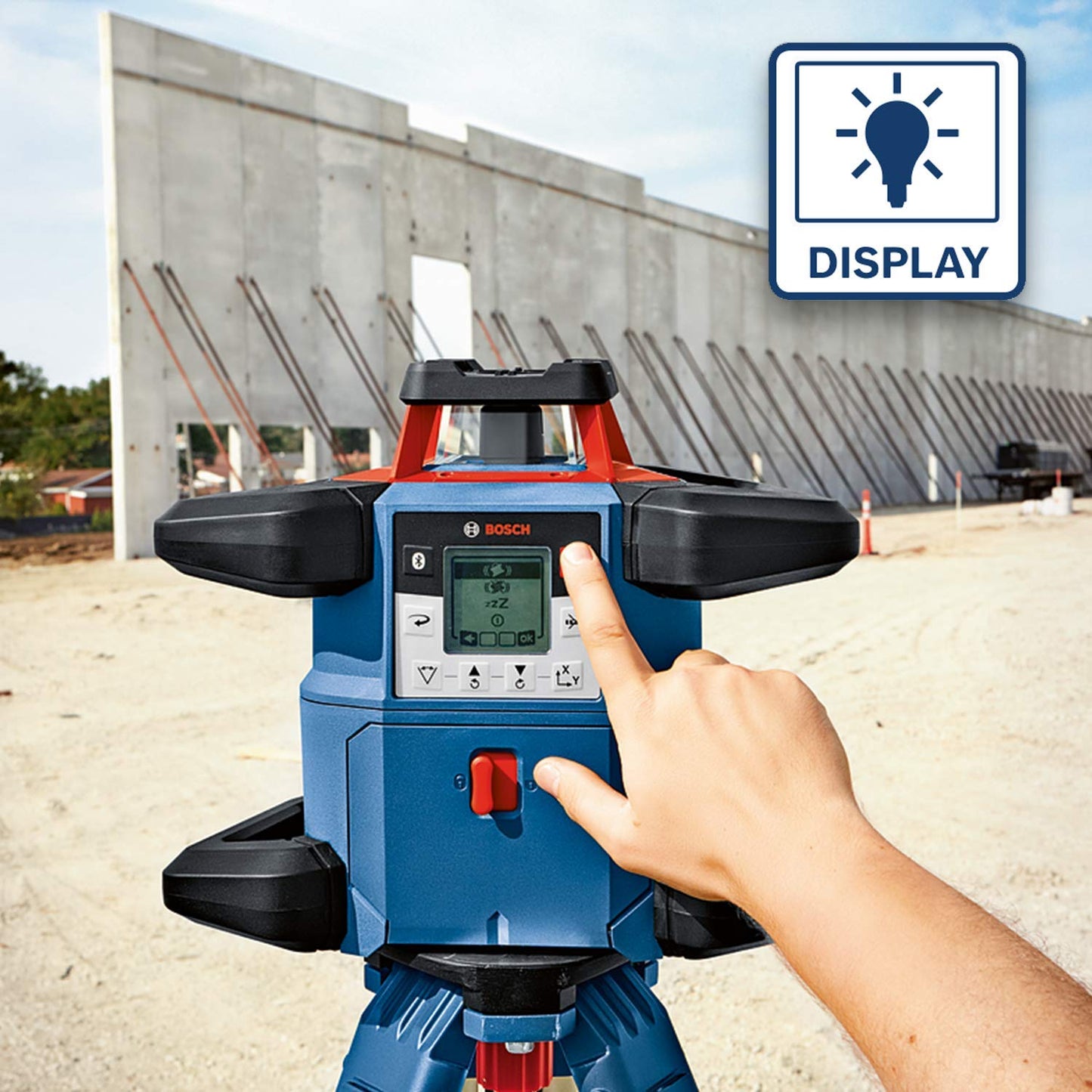 Bosch Professional 18V System Rotationslaser GRL 600 CHV (mit App-Funktion, max. Arbeitsbereich: 600 m, in L-boxx)