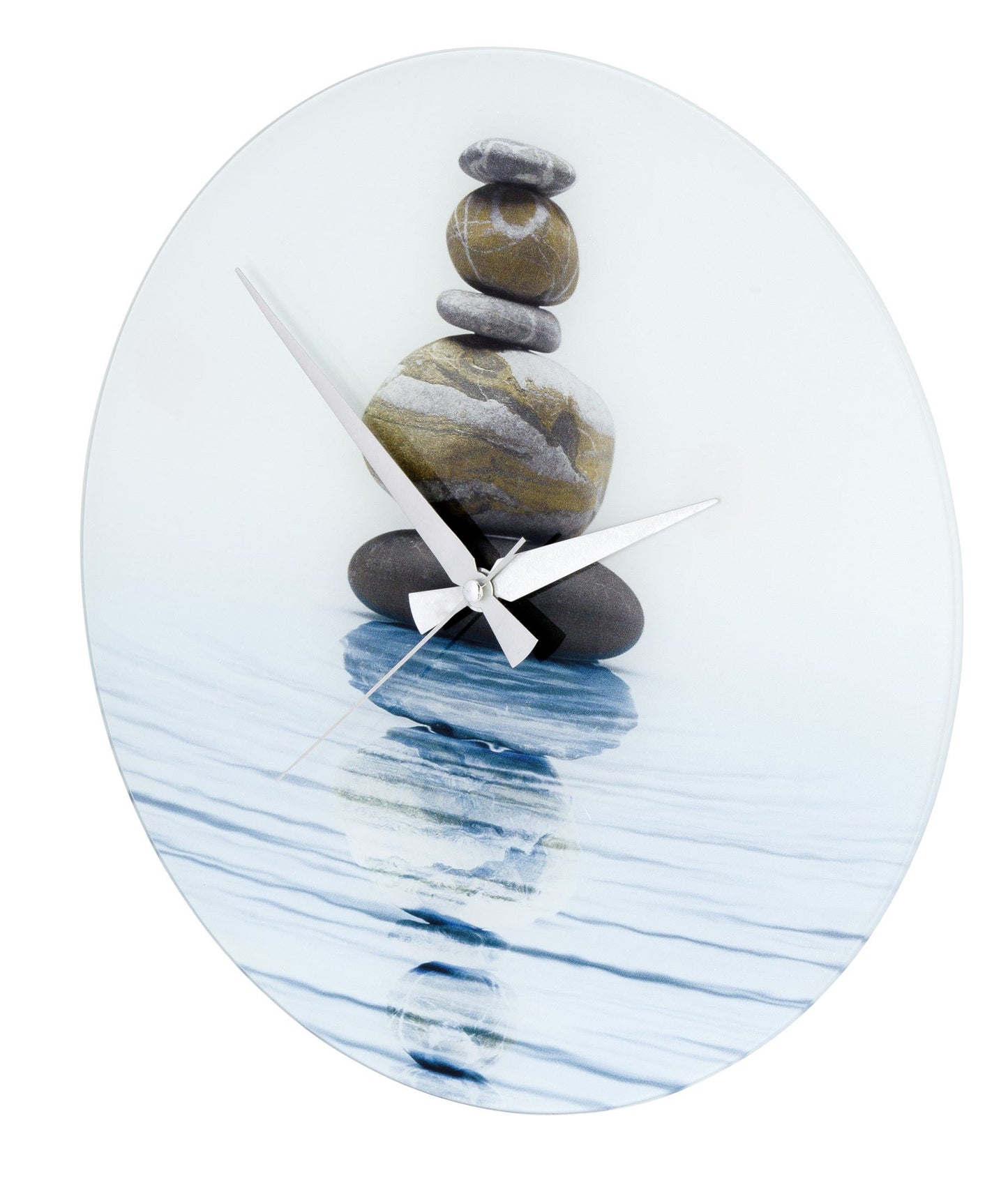 WENKO 21358100 Wanduhr Meditation - Gehärtetes Glas, 37 x 3 x 37 cm