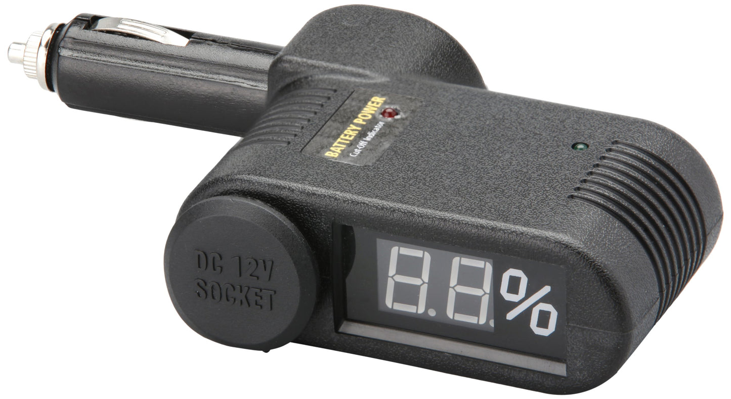 Unitec 77096 KFZ-Batteriew„chter, mit 12 Volt Kupplung, Black, 0