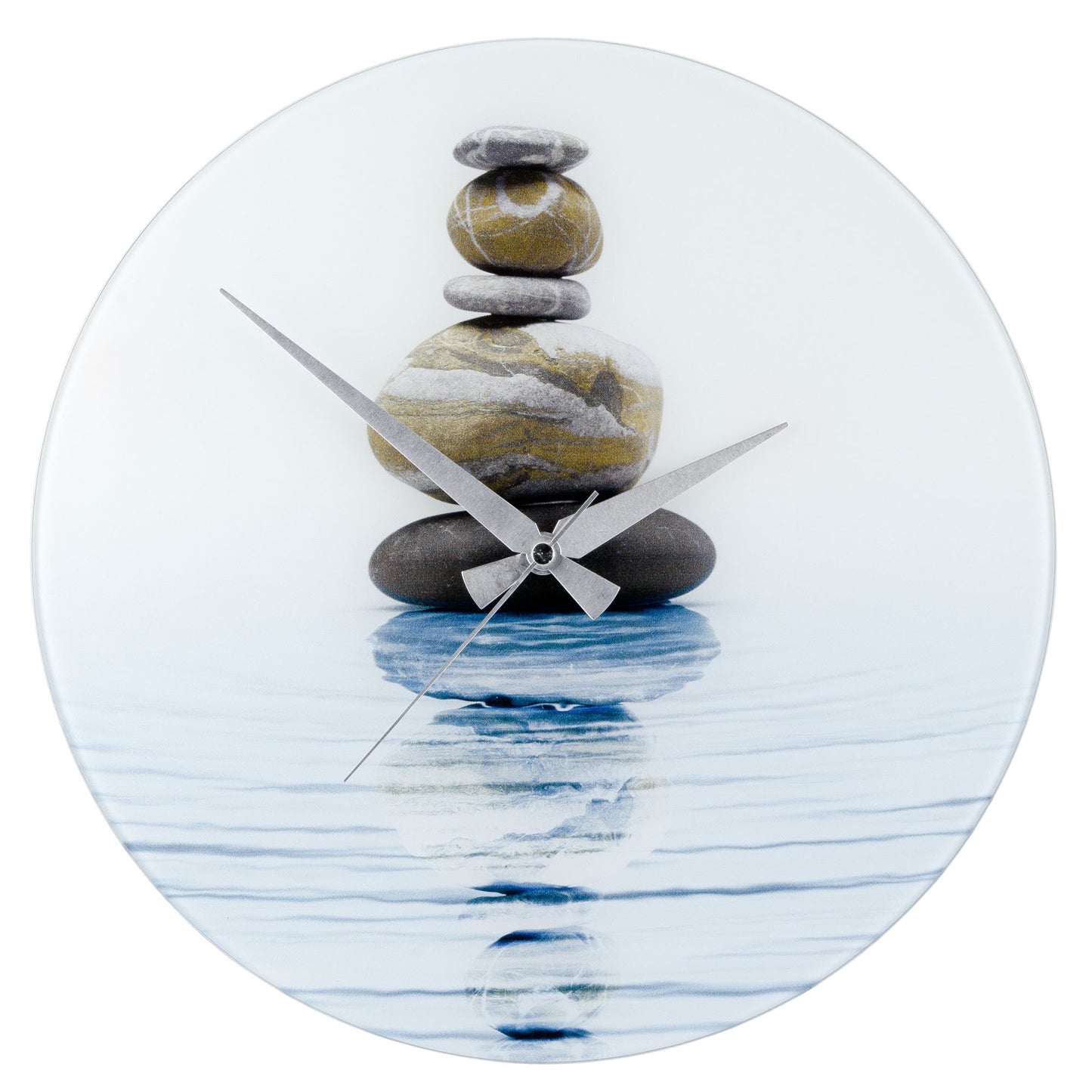 WENKO 21358100 Wanduhr Meditation - Gehärtetes Glas, 37 x 3 x 37 cm