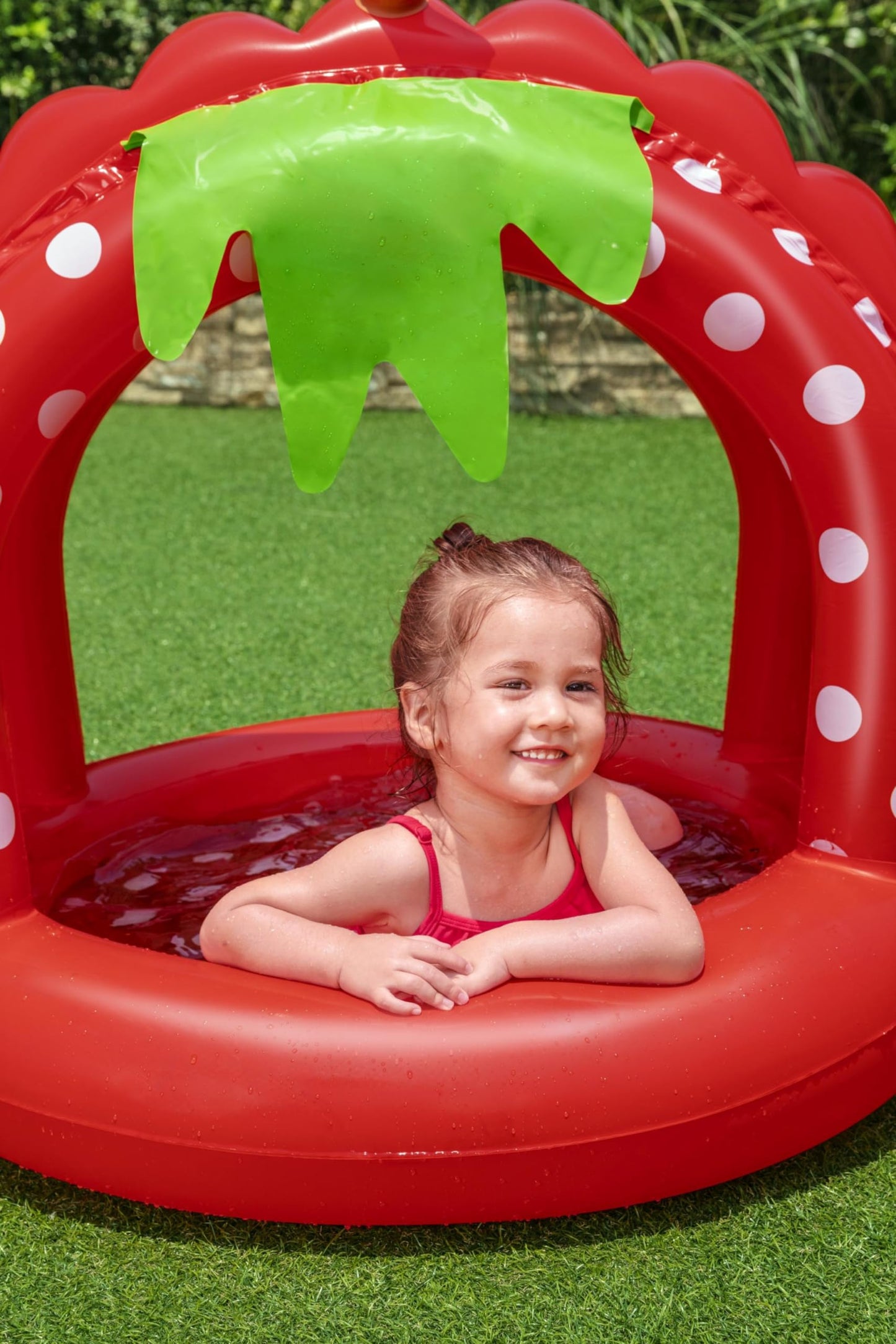 Bestway Baby-Planschbecken, Erdbeere, 91 x 91 x 91 cm
