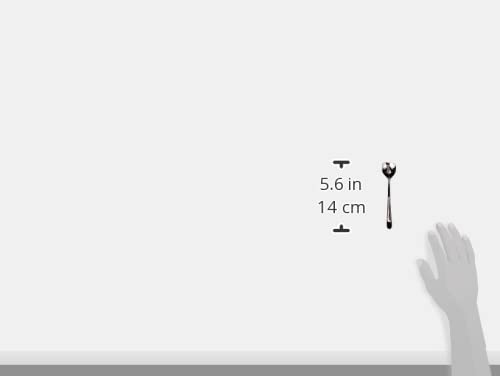 Alessi Big Love AMMI08/7 - Set von Vier Kaffeeförmigen Designer-Kaffee-Teelöffeln, aus Edelstahl 18/10