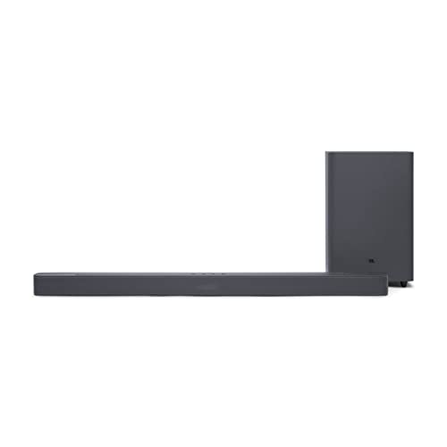 JBL Bar 2.1 Deep Bass MK2 – 2.1-Kanal-Soundbar mit kabellosem Subwoofer für Heimkino Sound-System – Schlankes und kompaktes Design mit JBL Surround Sound – Schwarz