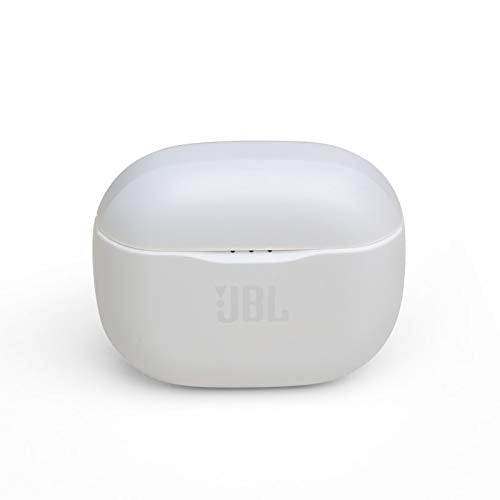 JBL Tune 120 TWS In-Ear Bluetooth-Kopfhörer in Weiß – Kabellose Ohrhörer mit integriertem Mikrofon – Musik Streaming bis zu 4 Stunden mit nur einer Akku-Ladung – Inkl. Ladecase