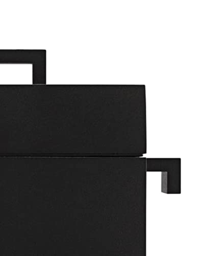 Alessi AR03 Cocotte aus Gußaluminium mit Antihaftbeschichtung, schwarz. Magnetboden aus Stahl für Induktionsherde geeignet 100 Values Collection, Steel