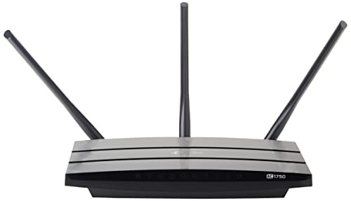 TP-Link Archer C7 Dualband Gigabit WLAN-Router (1300Mbit/s (5GHz) + 450Mbit/s (2,4GHz), 1750Mbps, 5 Gigabit LAN Port, 1 USB 2.0 Ports) schwarz