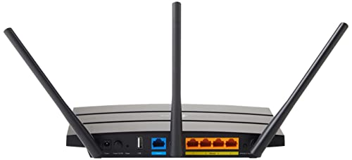 TP-Link Archer C7 Dualband Gigabit WLAN-Router (1300Mbit/s (5GHz) + 450Mbit/s (2,4GHz), 1750Mbps, 5 Gigabit LAN Port, 1 USB 2.0 Ports) schwarz