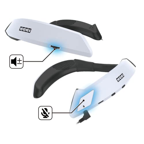 HORI 3D Surround Gaming Neckset - Tragbare Speaker mit integriertem Voice Chat für PS5 PS4 PC