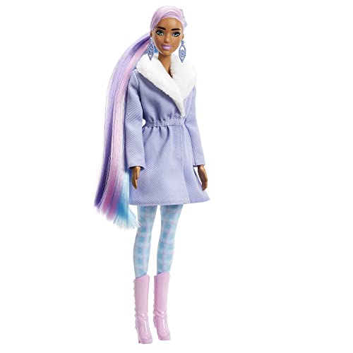 Barbie HJD60 - Color Reveal-Adventskalender, 1 Color Reveal-Puppe und 3 Tiere, Kleidung, Accessoires und 2 Haarverlängerungen, 25 Überraschungen, Kinder ab 3 Jahren