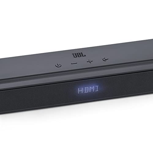 JBL Bar 2.1 Deep Bass MK2 – 2.1-Kanal-Soundbar mit kabellosem Subwoofer für Heimkino Sound-System – Schlankes und kompaktes Design mit JBL Surround Sound – Schwarz
