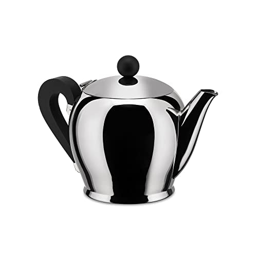 Alessi CA12/8 Bombé Teekanne aus Edelstahl 18/10 , 4.5 x 14.8 x 6.1 cm