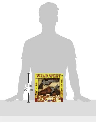 Gonher S.A. – a1302723 – Pistole – Coffret Wild Western aus Metall