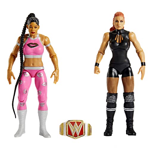 WWE HLL75 - WWE Championship Showdown Actionfiguren im 2er-Pack Big E vs Bobby Lashley, ca. 15 cm, Friday Night Smackdown Battle Pack für Kinder ab 6 Jahren