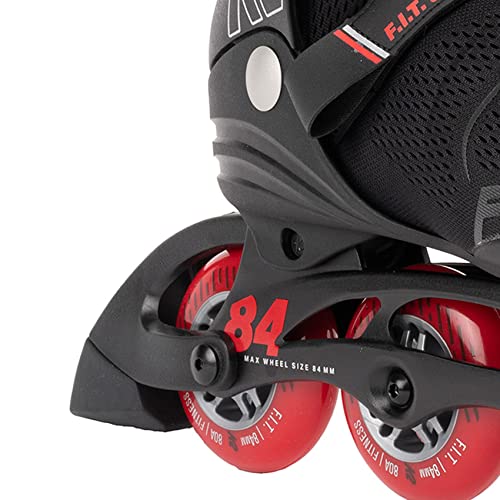 K2 Skates Herren Inline Skates F.I.T. 84 PRO, black - red, 30G0515