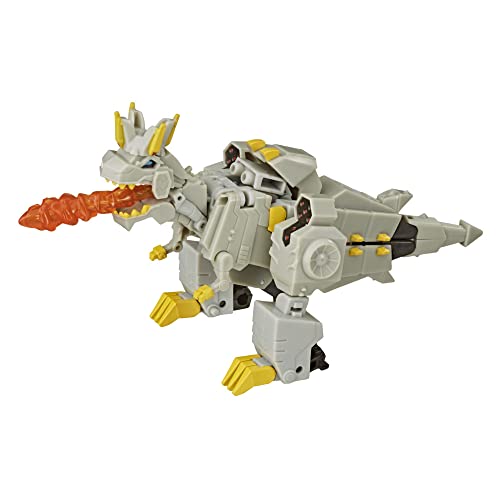 Transformers Bumblebee Cyberverse Adventures Deluxe-Klasse Grimlock Action-Figur, Chomp Jaw Action Attacke, 12,5 cm